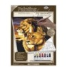 Kit ROYAL LANGNICKEL® Peinture au numero toile sur châssis - Lion et Lionne - Petit Format
