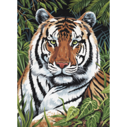 Kit ROYAL LANGNICKEL Peinture au numéro Junior Petit Format - Tigre au repos