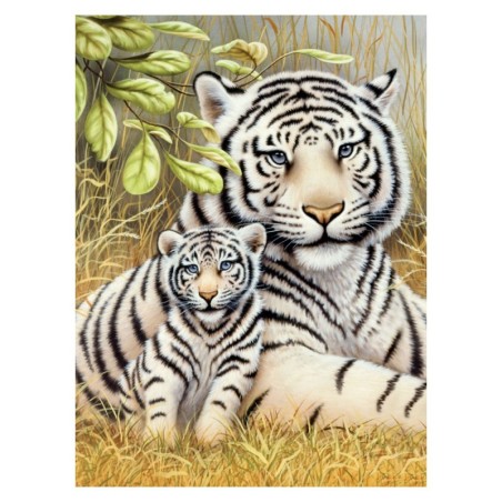 Kit ROYAL LANGNICKEL Peinture au numéro Junior Petit Format - Maman Tigre et son petit