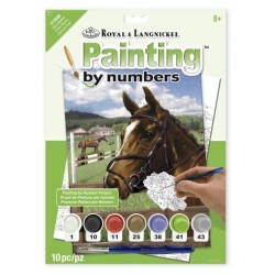 Kit ROYAL LANGNICKEL Peinture au numéro Junior Petit Format - Cheval au Paddock