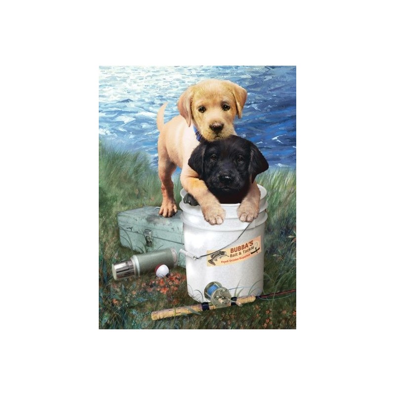Kit ROYAL LANGNICKEL® Peinture au numero Junior Petit Format - Copains de pêche