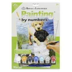 Kit ROYAL LANGNICKEL® Peinture au numero Junior Petit Format - Copains de pêche