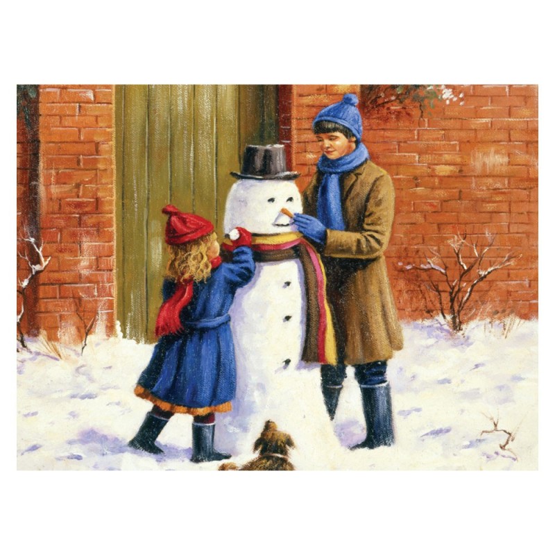 Kit ROYAL LANGNICKEL® Peinture au numero - Le Bonhomme de neige