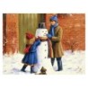Kit ROYAL LANGNICKEL® Peinture au numero - Le Bonhomme de neige