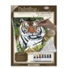 Kit ROYAL LANGNICKEL® Peinture au numero toile sur châssis - Tigre au repos - Petit format