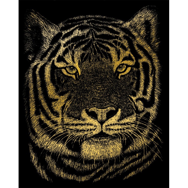 Kit ROYAL LANGNICKEL® Gravure d'Art Or -Tigre du Bengale