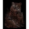 Kit ROYAL LANGNICKEL® Gravure d'Art Cuivre - Maman Tigre et ses petits