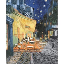 Kit ROYAL LANGNICKEL® Peinture d'art sur châssis - Café at night ( Van Gogh)