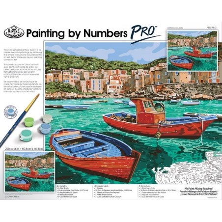 Kit ROYAL LANGNICKEL® Peinture au numéro Pro - Paysage de Bord de Mer