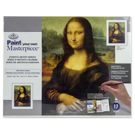Kit ROYAL LANGNICKEL® Peinture d'art sur chassis - Mona Lisa (de Vinci)