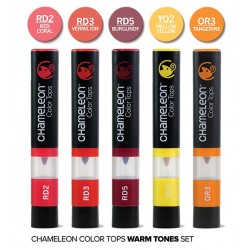 Colour Tops - Pack 5 couleurs - Tons Chauds