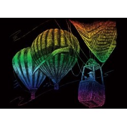 Kit ROYAL LANGNICKEL® Gravure d'Art Arc-en-Ciel - Vol de Montgolfières