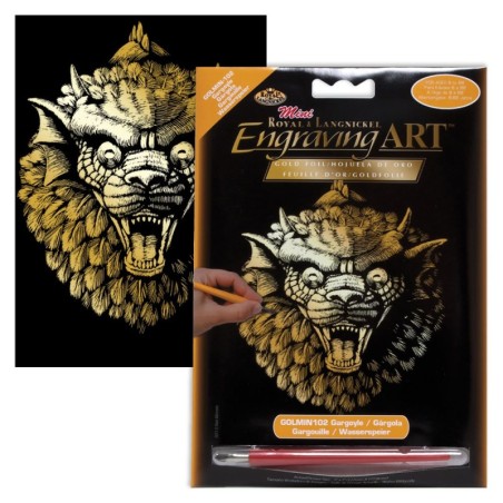 Kit ROYAL LANGNICKEL® Gravure d'Art Or mini - La Gargouille