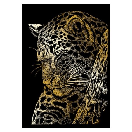 Kit ROYAL LANGNICKEL® Gravure d'Art OR -Le Léopard dans l'arbre