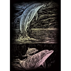 Kit ROYAL LANGNICKEL® Gravure d'Art Holographique mini - Dauphins
