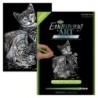 Kit ROYAL LANGNICKEL® Gravure d'Art Argent mini - Chatte & son Petit