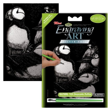 Kit ROYAL LANGNICKEL®  Gravure d'Art Argent - Macareux