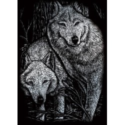 Kit ROYAL LANGNICKEL® Gravure d'Art Argent - Loups