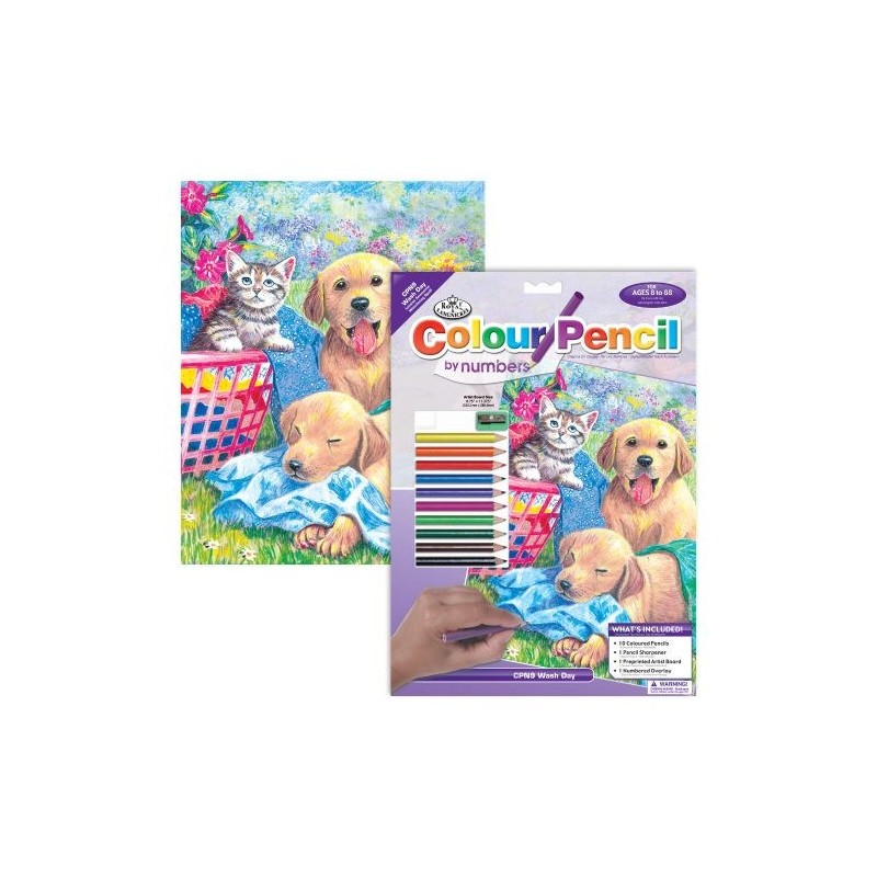 Kit ROYAL LANGNICKEL® Coloriage au numéro - Jour de lessive