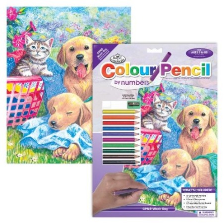 Kit ROYAL LANGNICKEL® Coloriage au numéro - Jour de lessive