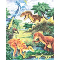 Kit ROYAL LANGNICKEL® Coloriage au numéro - Les Dinosaures