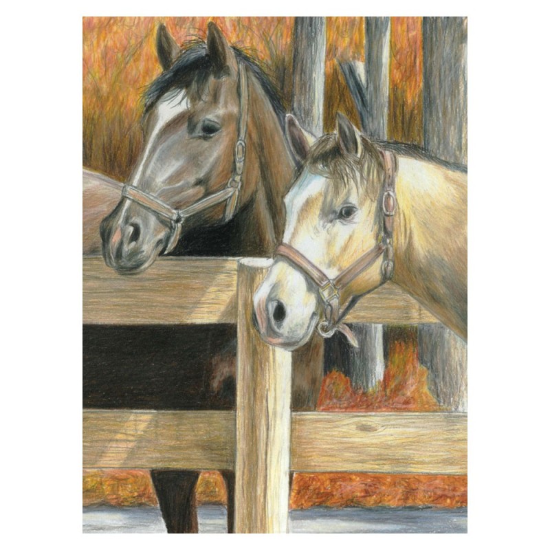Kit ROYAL LANGNICKEL Coloriage au N° - Portrait de chevaux