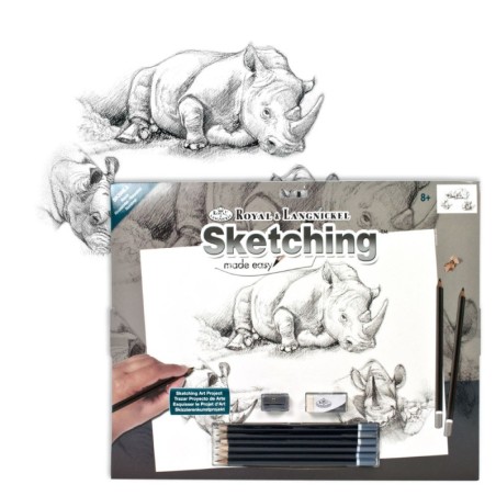 Kit ROYAL LANGNICKEL® Croquis - Esquisse Rhinocéros