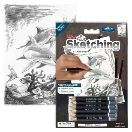 Kit ROYAL LANGNICKEL® Sketching mini - Esquisse les Dauphins