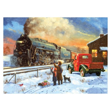 Kit ROYAL LANGNICKEL® Peinture au Numéro - Le Train de Noël