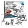 Coffret pour esquisse et croquis ROYAL LANGNICKEL® - 4 projets Animaux marins