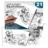 Coffret pour esquisse et croquis ROYAL LANGNICKEL® - 4 projets Chiens et Chevaux