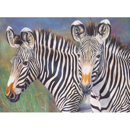 Kit ROYAL LANGNICKEL® Peinture au numéro Junior Grand Format - Couple de zèbres