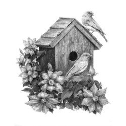 Kit ROYAL LANGNICKEL® Croquis - Esquisse La cabane à oiseaux