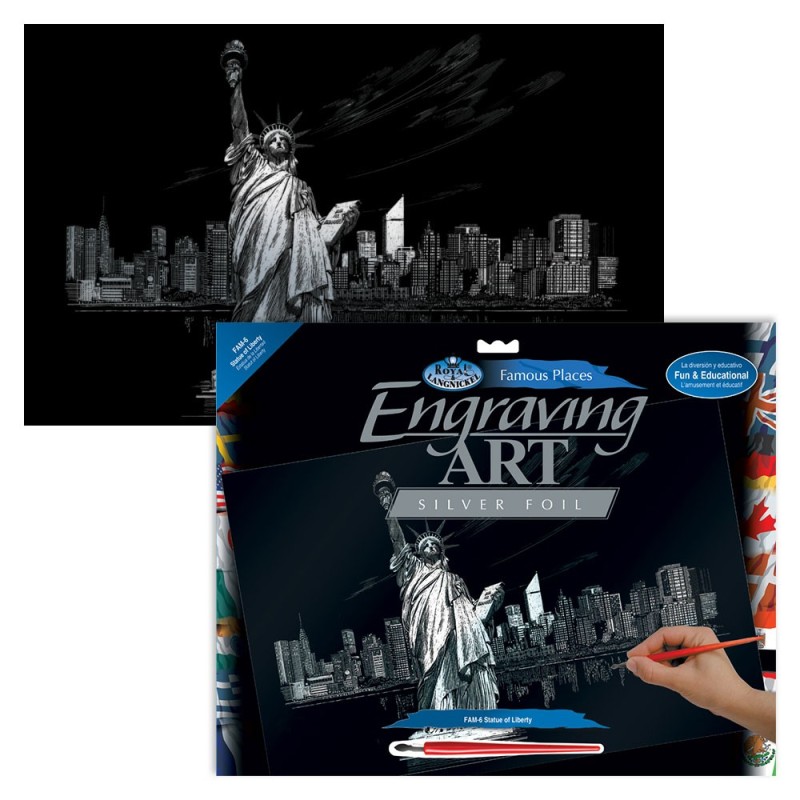 Kit ROYAL LANGNICKEL® Gravure d'Art La statue de la Liberté