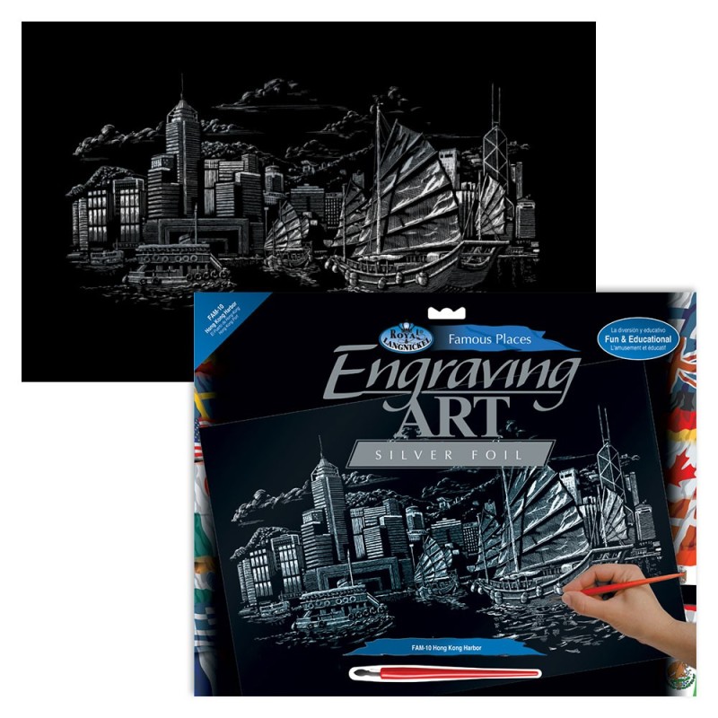 Kit ROYAL LANGNICKEL® Gravure d'Art Le Port de Hong Kong