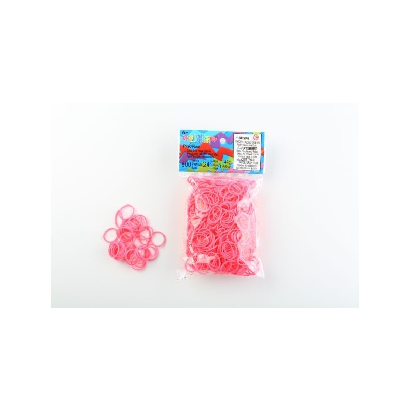 Elastiques RAINBOW LOOM Rose