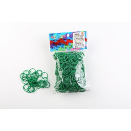Elastiques RAINBOW LOOM Vert Foncé