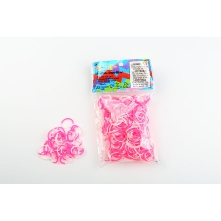 Recharge Silicon bi-couleurs rose/blanc
