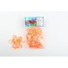 Elastiques RAINBOW LOOM Bicolore Orange-Blanc
