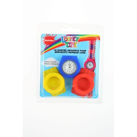 Pack montre Loomey Time jaune/rouge/bleu