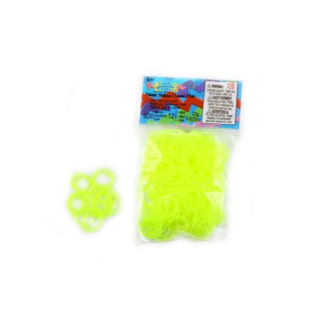 Elastiques RAINBOW LOOM Jaune Fluo
