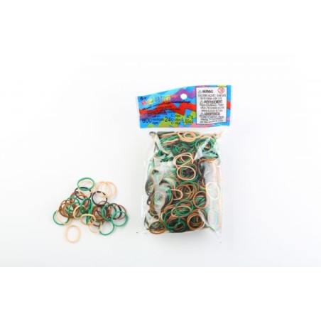 Elastiques RAINBOW LOOM Camouflage