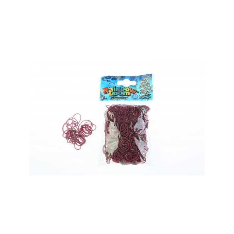 Elastiques RAINBOW LOOM Médiéval rose