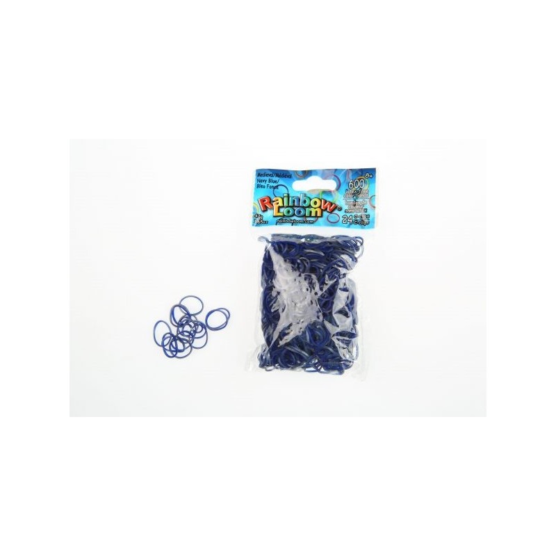 Elastiques RAINBOW LOOM Médiéval Bleu Marine