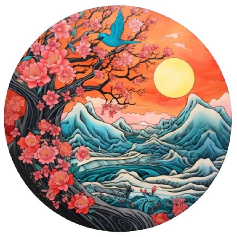 Arbre fleuri - WP.047