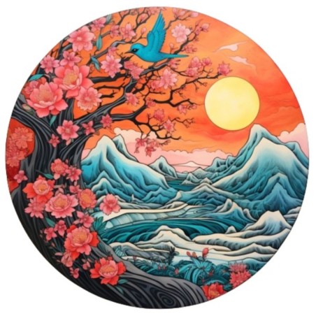 Arbre fleuri - WP.047