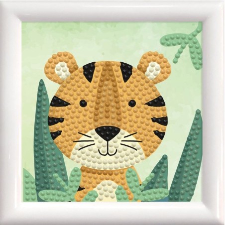 Kit DIAMOND DOTZ® avec cadre Le tigre des bois