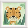 Kit DIAMOND DOTZ® avec cadre Le tigre des bois