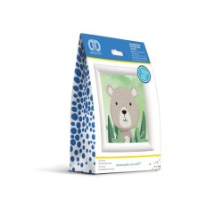 Kit DIAMOND DOTZ® avec cadre L'ours des bois