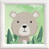 Kit DIAMOND DOTZ® avec cadre L'ours des bois